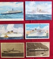 Six Postcards: Orient Line (2), Matson Line (2), Italian liners (2)
