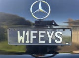 W1FEYS- personalised plate. Black slim edition.