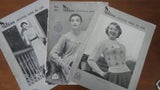 9 x VINTAGE &amp; RETRO KNITTING PATTERNS - 1950s - 1980s.