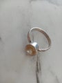 Gorgeous Tiny Citrine Ring in Sterling Silver
