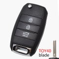 Key Remote Fob Case Blade Car Key Shell For Kia Sportage Sorento Rondo Rio Soul