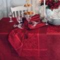 Garnier-Thiebaut Cassandre Grenat Tablecloth 172x252cm