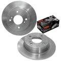 2 x Rear Standard Disc Rotors + Brake Pads Kit for Nissan Skyline R31 RWD