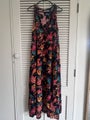 Haven black and bright floral dress