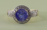 14ct Sapphire & Diamond Ring TDW 0.25ct Valuation $3,950 VAL2067*