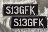 S13GFK Personalised Plates