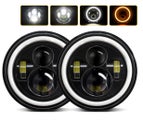 7" Round LED Projection Headlights for Jeep Wrangler Jk TJ Rubicon Sahara for 2