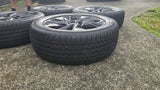 Brand new set of 19" Black Alloy Wheels and Tyres.