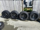 Jeep wrangler 17”tires and steel rims