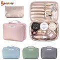 9" Portable Travel Makeup Storage Bag Multifunction Waterproof Cosmetic Org