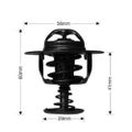 New DAYCO Thermostat 56mm Dia 77C For Mitsubishi Starwagon DT57E