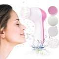 5 in 1 Face Cleaner Electric Facial Brush Rolling Massager with Makeup Sponge