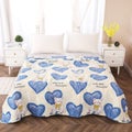 Summer Comforter Blanket, Reversible Lightweight Microfiber All Season Blan