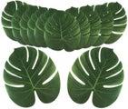 Jungle Beach Birthday Party Tropical Palm Leaves Table Decoration, Set of 2