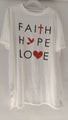 Faith Hope Love Top Size 2XL (WHITE)