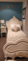 French Country Style Single Bed &amp; Matching Side Table