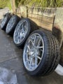 Custom made 2 piece billet mag wheels - 22inch rear and 20inch front - Brand New