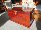 2966 LOVELY SOLID MAHOGANY / ROSEWOOD TRUNK