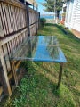 Glass dining table