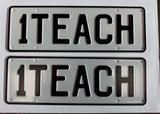 1TEACH Numberplate (Great gift for a TEACHER!)