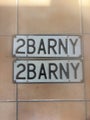 Private car plates for sale - 2 BARNEY
