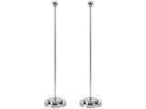 2Pcs Metal Flag Pole Desktop Stable Base Holder For Office Party
