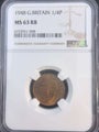 NGC MS63RB 1948 Great Britain Farthing – George VI, Wren Bronze – RW255N