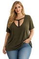 Brand New Gorgeous Olive V-Neck Top