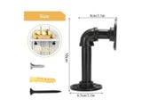 Heavy Duty Metal Wall Mount Shelf Brackets Black Coated