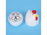 Top Chick-shaped 1 Boiled Egg Steamer Steamer Pestle Microwave Egg Cooker