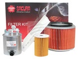 FILTER KIT OIL AIR FUEL CABIN NISSAN PATROL GU Y61 ZD30DDTi K-18240