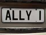 Personalised Plate “ALLY I” — Perfect for Ally / Allie / Alison