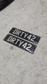 DRTY42 personalised plate