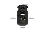 10pcs Plastic Cord Lock Spring Clasp Stop Single/Double Hole Drawstring Stopper
