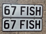 67 FISH Personalised Plates