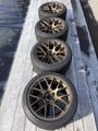 Satin Bronze APEX EC-7 Wheels & Tyres