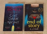 2025 ONE DARK NIGHT BY HANNAH RICHELL +END OF STORY AJ FINN