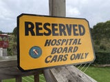 1960s Auckland Hospital Board sign
