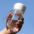 Outdoor Large Capacity Sports Mug Frosted Plastic Portable Leak-proof Teacups