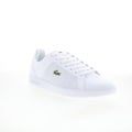 Lacoste Lite Base 224 1 SMA Mens White Leather Lifestyle Sneakers Shoes
