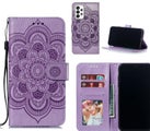 Samsung Galaxy A73 5G case leather wallet case embossed pattern