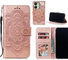 Xiaomi Redmi 13C case leather wallet case embossed pattern