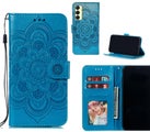 Samsung Galaxy A55 case leather wallet case embossed pattern