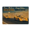 20x30cm Tin Sign - Bruce McLaren & Denny Hulme Tribute - "Limited Edition"