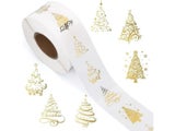 500pcs Clear Self-Adhesive Christmas Seal Stickers For Decor