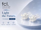 Japanese fcl. T10 LED Bulbs 12V Car Light 2pc