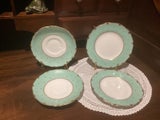 Vintage Crown Staffordshire 2 side plates + 2 saucers