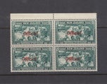 1940 1/2d Centennial Official - Block of 4, UHM.