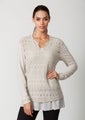 VERGE - Navy Ashmore Long Sleeve Top -10