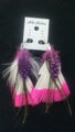 Bright Wide Feather Earrings